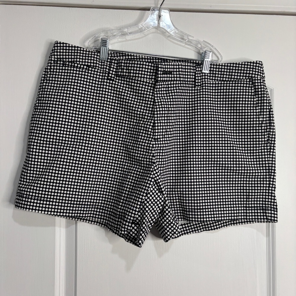 Faded Glory Black/White Polka Dot Shorts Size 16
